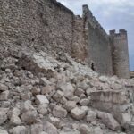 El Ayuntamiento de Jadraque suspende las visitas guiadas al castillo del Cid tras hundirse parcialmente un muro de sillería de la pared noreste de la fortaleza medieval