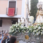 Miles de personas acompañan a la Virgen de la Antigua en su tradicional regreso desde la concatedral a su santuario en el día grande de las Ferias y Fiestas de Guadalajara