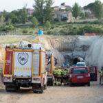 Dos trabajadores resultan heridos en un derrumbe en la mina de plata ‘Santa Catalina’, de Hiendelaencina, durante las labores de rehabilitación; se produce tan solo una semana después de una visita guiada de la Diputación a la prensa